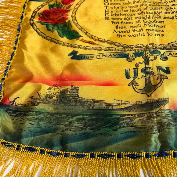 Vintage Accents Vintage 94 1949 Us Navy Acetate Pillow Cover Mother